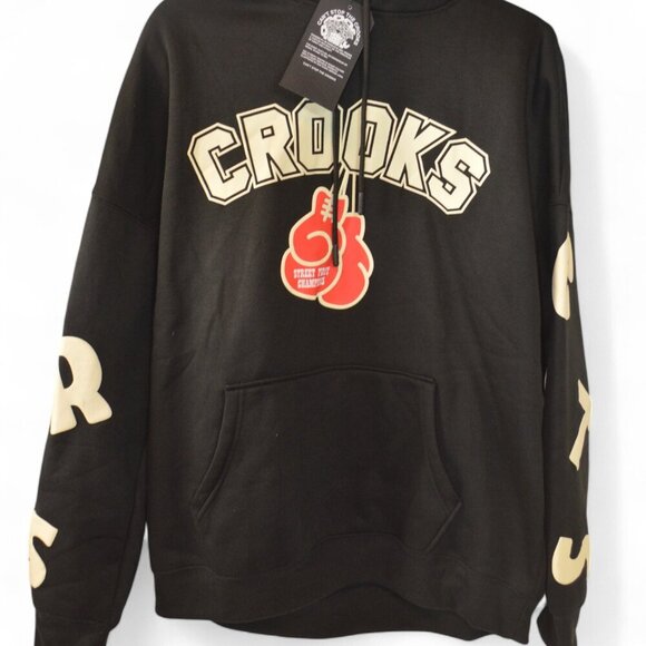 Crooks & Castles Street Fight Champs Hoodie Size L Boxing Graphic NWT - Picture 1 of 4